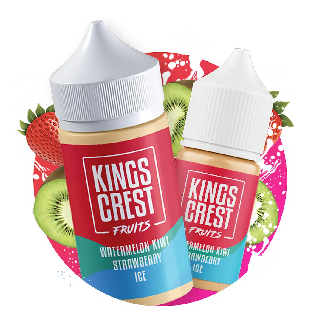 Kings Crest Fruits - Watermelon Kiwi Strawberry Ice - 120ml