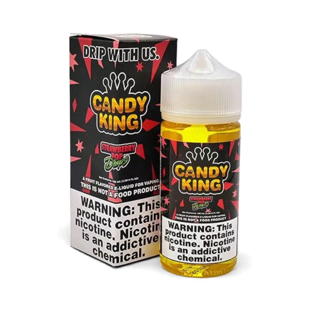Candy King - Strawberry Pop Drops - 100ml